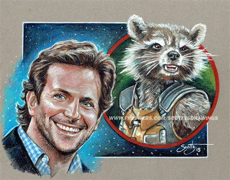 Bradley Cooper And Rocket Raccoon (2015) by scotty309 on DeviantArt