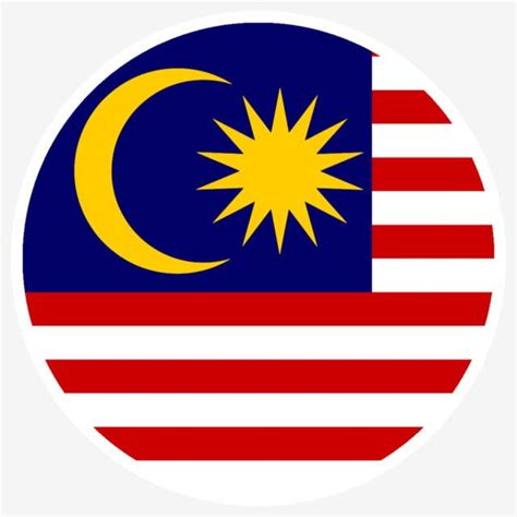 Bendera Malaysia Bulat / Gambar Butang Malaysia Bendera Vektor Reka ...