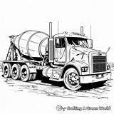 Cement Truck Coloring Pages  Free & Printable sketch template