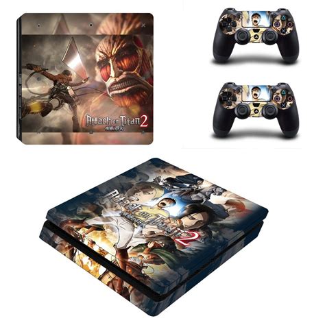 Skin Cover for PS4 Slim - Attack On Titan 2 - ConsoleSkins.co