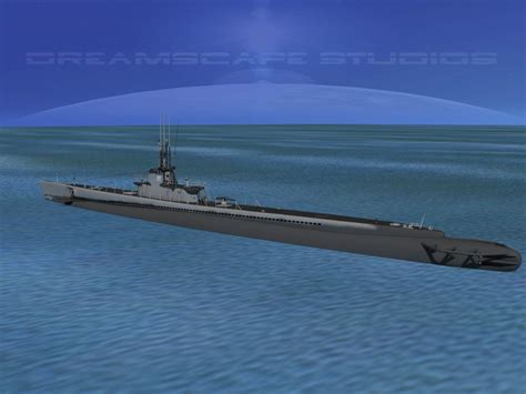 Balao Class Submarine SS297 USS Ling - 3D Model by Dreamscape Studios