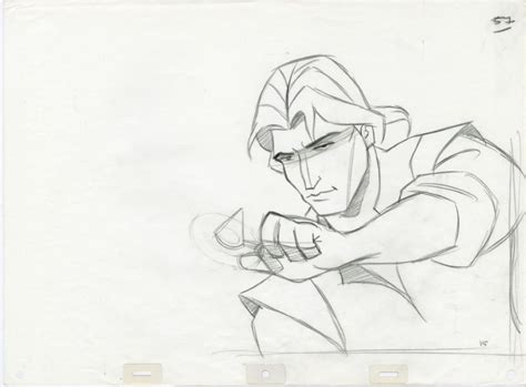 Pocahontas John Smith Production Drawing - ID: jun22307 | Van Eaton ...