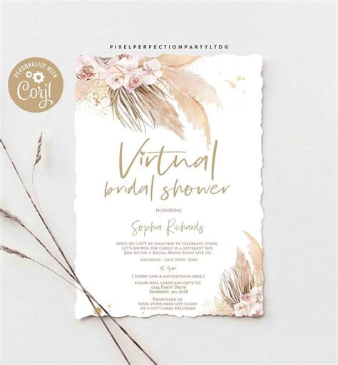 7 Outstanding Virtual Bridal Shower Invitations That Capture the Spirit ...