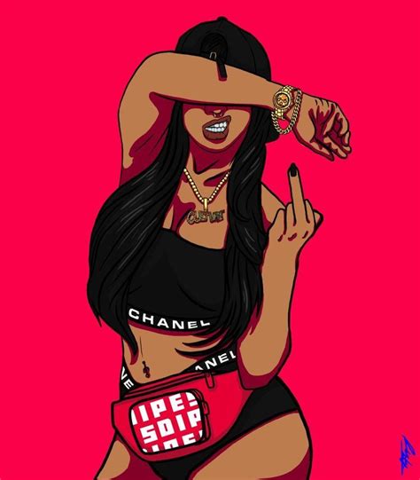 Pin by angel renèe on Streetwear fashion | Black girl art, Black girl cartoon, Digital art girl ...