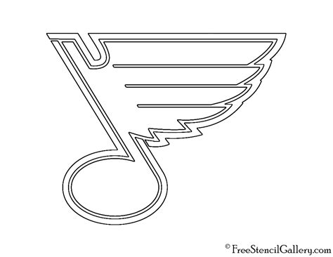 NHL - St Louis Blues Logo Stencil | Free Stencil Gallery