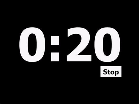 20 Second Countdown Timer - YouTube