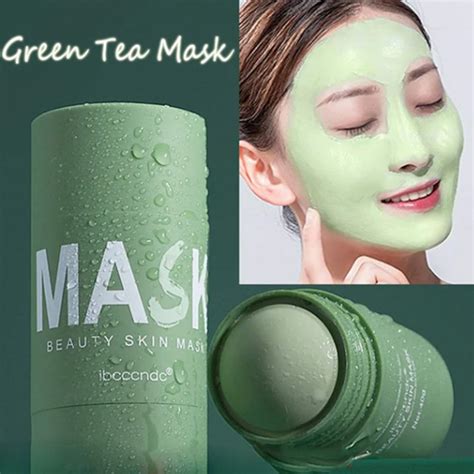 Green Tea Mask Solid Face Mask Stick Oil Control Moisturizing | Etsy