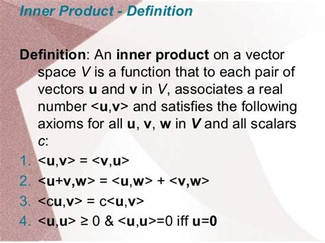 Inner product