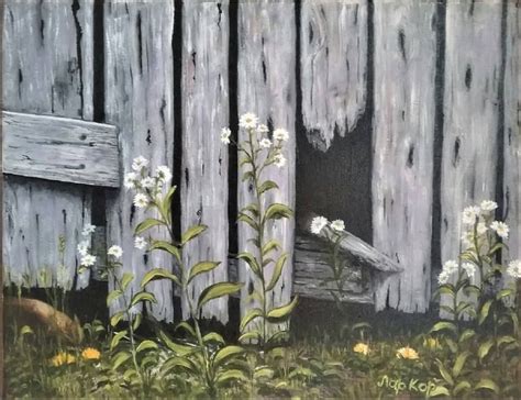 Art Painting Oil, Fence Painting, Art Oil, Oil On Canvas, Canvas Art, Original Paintings ...