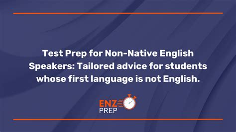 Test Prep for Non-Native English Speakers: Tailored advice for students whose first language is ...