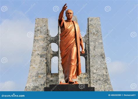 Kwame Nkrumah Memorial Park At Night - Accra, Ghana Royalty-Free Stock ...