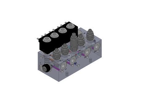 Hydraulic Lift Cylinder Hydraulic Manifold Block With Solenoid ...