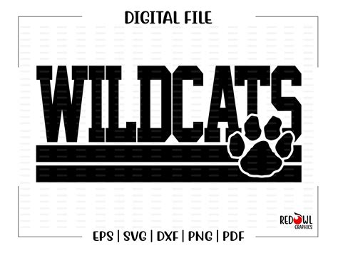 Wildcat Svg Wildcats Svg Wildcat Wildcats Clipart Mascot - Etsy in 2022 | School spirit days ...