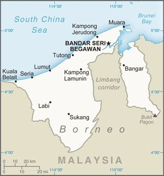 Brunei Location - Geography