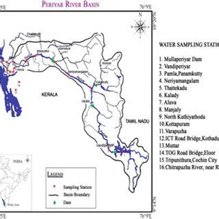 1 Sampling locations-Periyar River, Kerala, India | Download Scientific ...