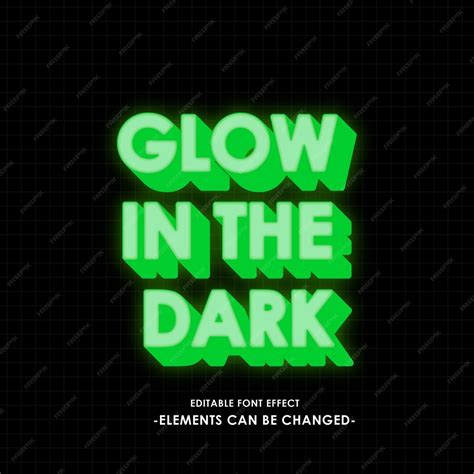 Premium Vector | Glowing font effect