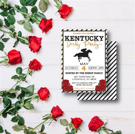 Free Printable Kentucky Derby Party Invitations