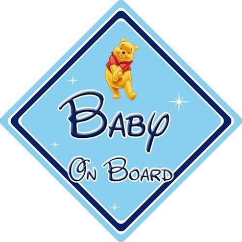 Disney Baby On Board Car Sign - Winnie The Pooh - Car Signs Direct ...