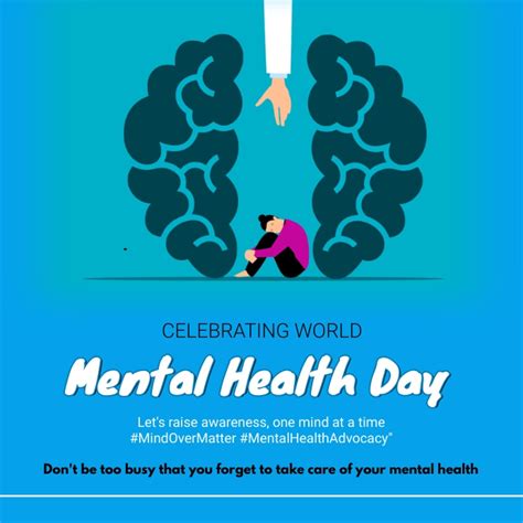 world mental health day poster Template | PosterMyWall