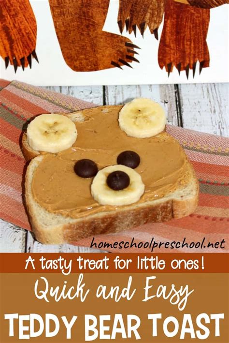 How to Make a Quick Teddy Bear Toast Snack for Kids