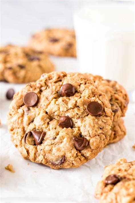 Soft and Chewy Oatmeal Chocolate Chip Cookies - Just so Tasty