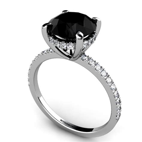 black diamond engagement ring - Google Search | rings | Pinterest | Black diamonds, Black ...