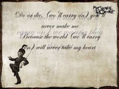 My Chemical Romance-Welcome To The Black Parade-LYRICS - YouTube