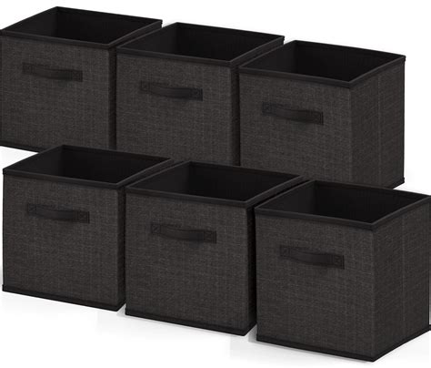 Clara Clark Cubby Organizer Box, Lightweight Cube Storage Bins, 6 Pack ...