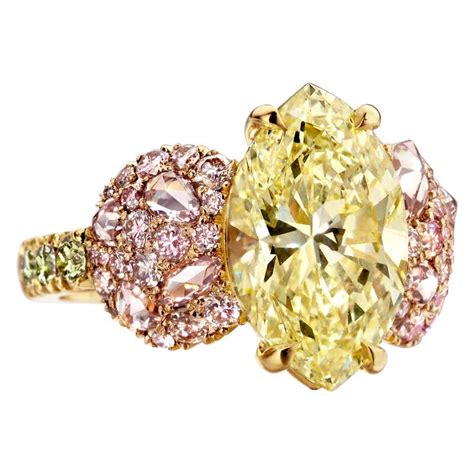 Antique Pink Diamond Rings - 239 For Sale at 1stdibs