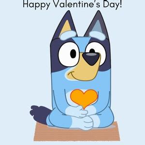 Oh Biscuits Bluey Valentine Printable Instant Download Children's ...