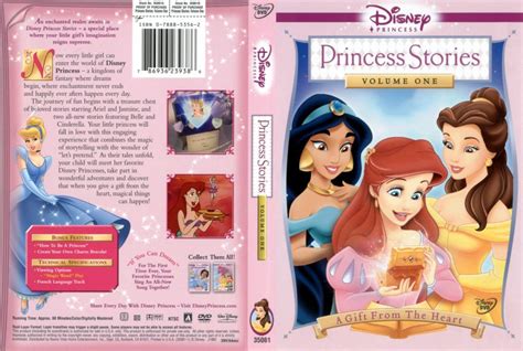 Disney Princess Stories - Vol 1 - Movie DVD Custom Covers - 6297PrincessStories Vol1 :: DVD Covers