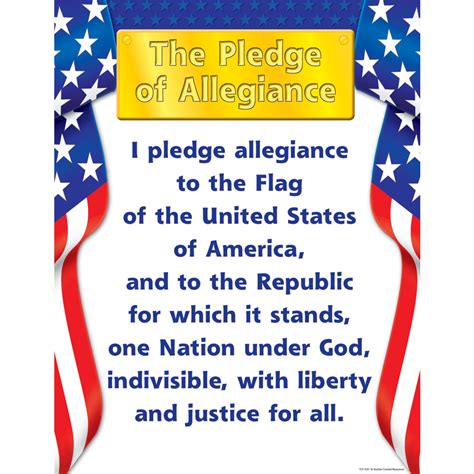 Pledge of Allegiance Chart - TCR7631 | Teacher Created Resources