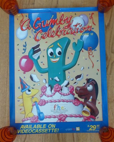 Vintage A Gumby Celebration Poster 23 X 18 | eBay