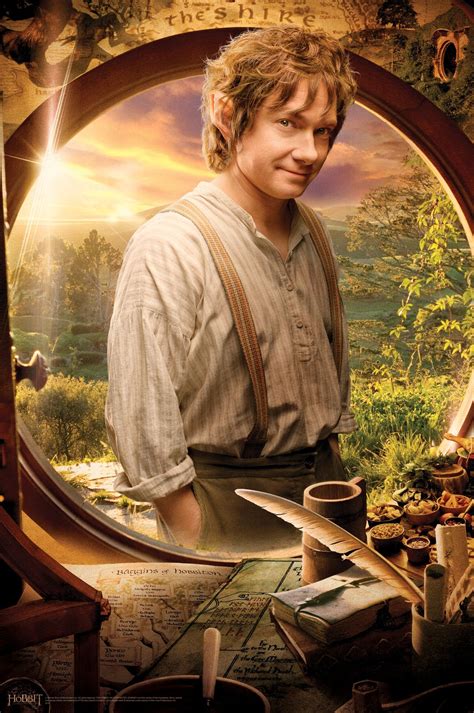 The Hobbit Bilbo Baggins Portrait | Wall Mural | The hobbit, An ...