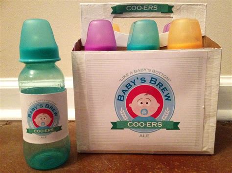 Baby Bottle Beer Race. Baby Shower Game | Baby shower games, Fun baby ...