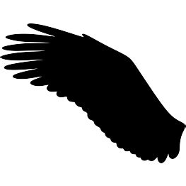 Eagle Wing Silhouette | Silhouette clip art, Silhouette free, Eagle wings