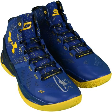 Stephen Curry Golden State Warriors Autographed Curry 2 Cobalt Blue and ...