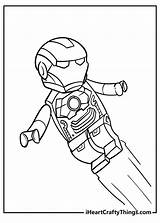 Lego Avengers Printable Coloring Pages sketch template