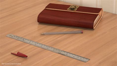 Stainless Steel Ruler 30 Inch 3D Model $9 - .max .obj .ma .fbx .c4d .blend .3ds - Free3D