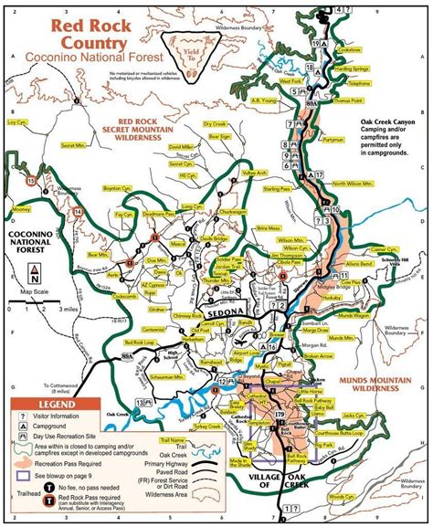 Sedona Scenic Drive Map - Map Of San Francisco Bay Area