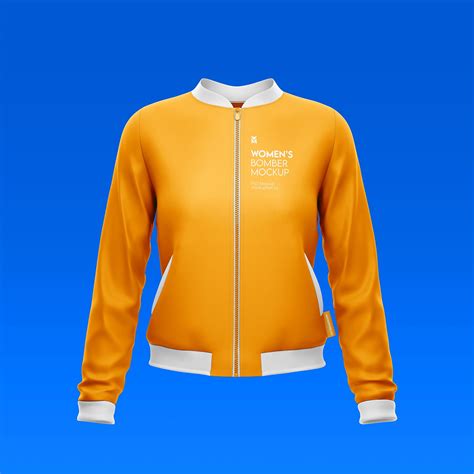 Free Women's Bomber Jacket Mockup PSD Set - Good Mockups