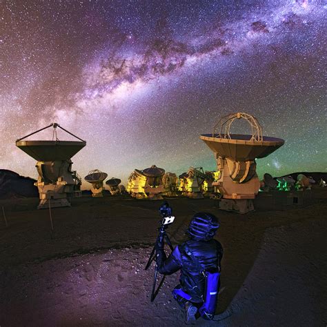 Photographing Alma Radio Telescope Photograph by Babak Tafreshi