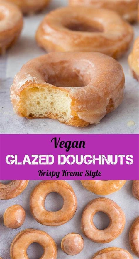 Vegan glazed doughnuts - these egg and dairy free fried ring doughnuts are incredibly light and ...