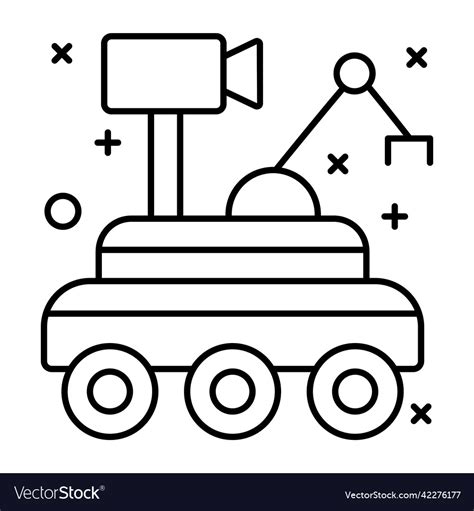 Lunar rover Royalty Free Vector Image - VectorStock