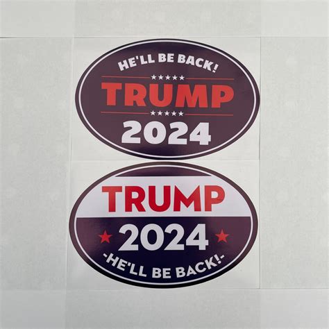 Trump 2024 bumper stickers. Car decals. 2 pack. | Etsy