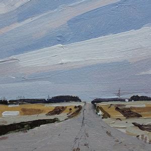 Saskatchewan April, Original Landscape Painting on Panel, 8 X 8 Inches ...