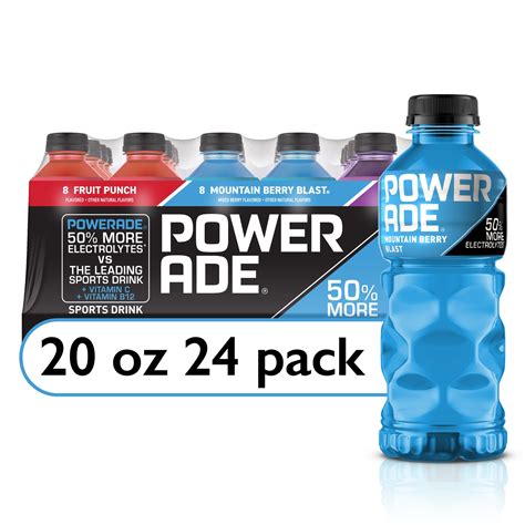 POWERADE Variety Pack Sports Drink, 20 fl oz (Pack of 24) - Walmart.com