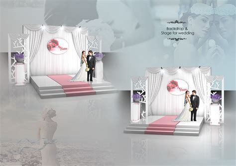 EXHIBITION DESIGN //Backdrop & Stage for wedding on Behance