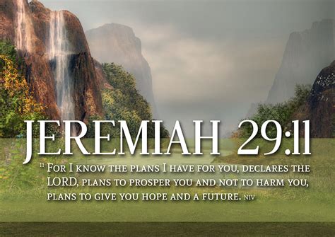 Jeremiah 29:11 NIV #6 Bible Verse Canvas Wall Art