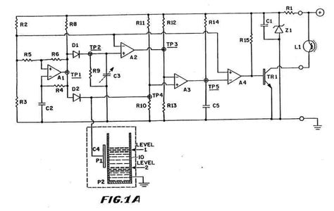 Capacitive Water Level Sensor Circuit - Circuit Diagram